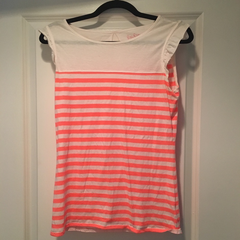 Lilly Pulitzer cotton ruffle tee/tank